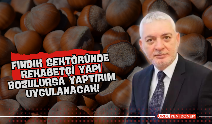 Fındık Sektöründe Rekabetçi Yapı Bozulursa Yaptırım Uygulanacak!