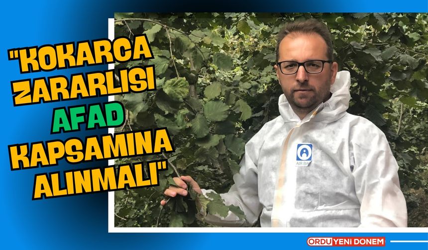 "Kokarca zararlısı AFAD kapsamına alınmalı"