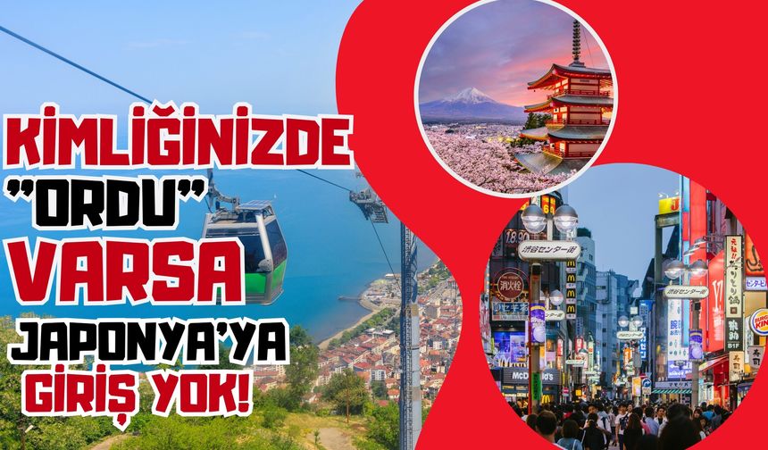 Kimliğinizde "Ordu" Varsa Japonya'ya Giriş Yok!