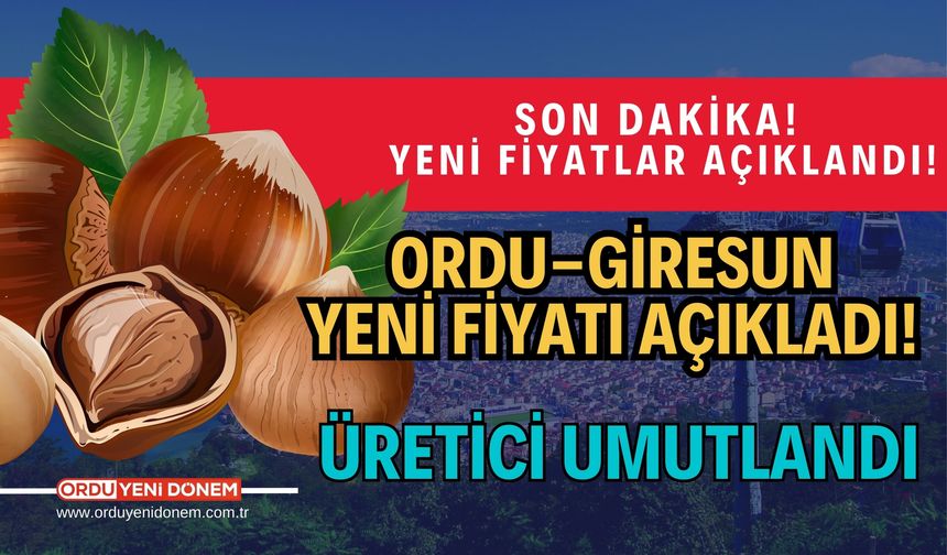 Ordu-Giresun yeni fındık fiyatını açıkladı! 28 eylül 2024 fındık fiyatları