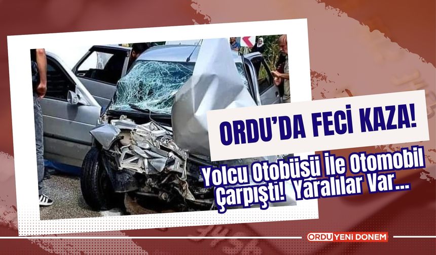 Ordu’da Feci Kaza! Virajı Alamadılar