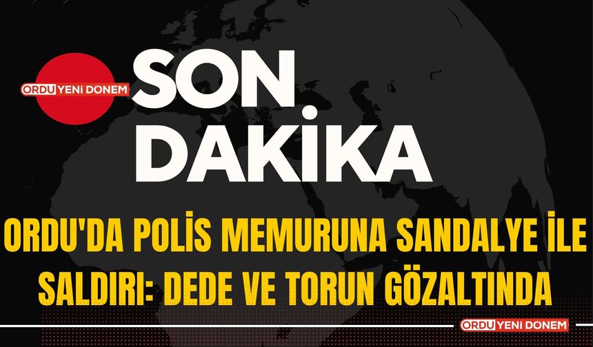 Ordu'da Polis Memuruna Sandalye ile Saldırı: Dede ve Torun Gözaltında