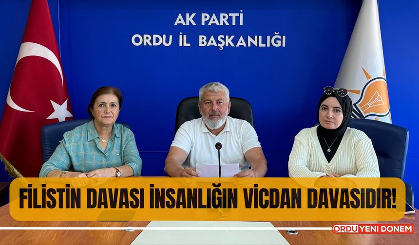 AK Parti'den İsrail'e Sert Tepki: Filistin Davası İnsanlığın Vicdan Davasıdır!