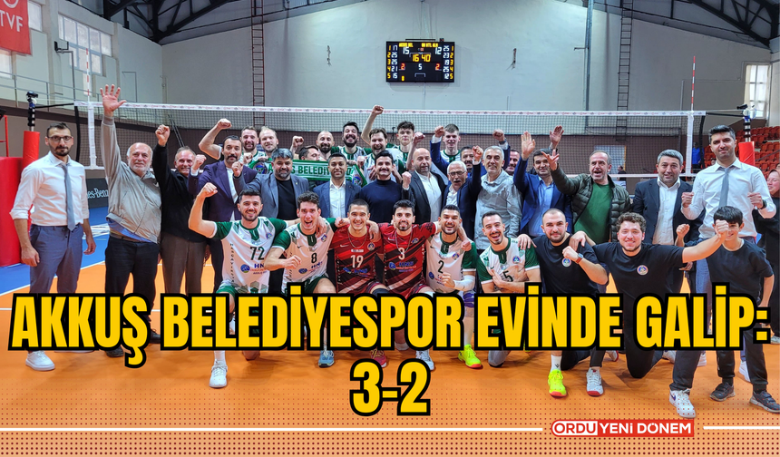 Akkuş Belediyespor Evinde Galip: 3-2