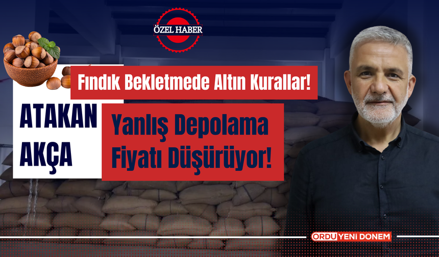 Fındık Bekletmede Altın Kurallar! Yanlış Depolama Fiyatı Düşürüyor!