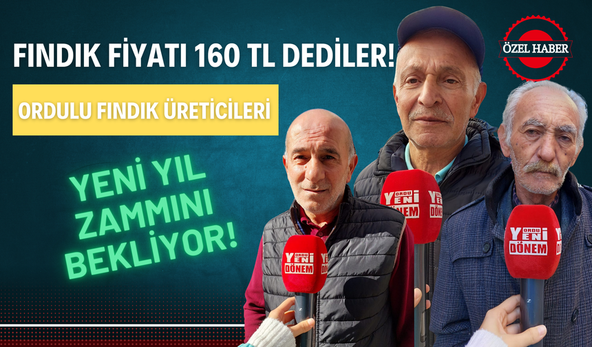 Fındık Fiyatı 160 TL Dediler! Ordulu Fındık Üreticileri Yeni Yıl Zammını Bekliyor!