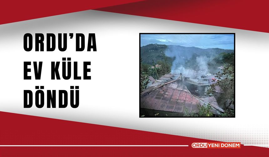 Ordu’da Ev Küle Döndü