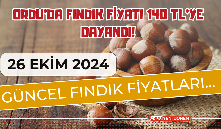 Ordu’da Fındık Fiyatı 140 TL’ye Dayandı! 26 Ekim İl İl Fındık Fiyatları