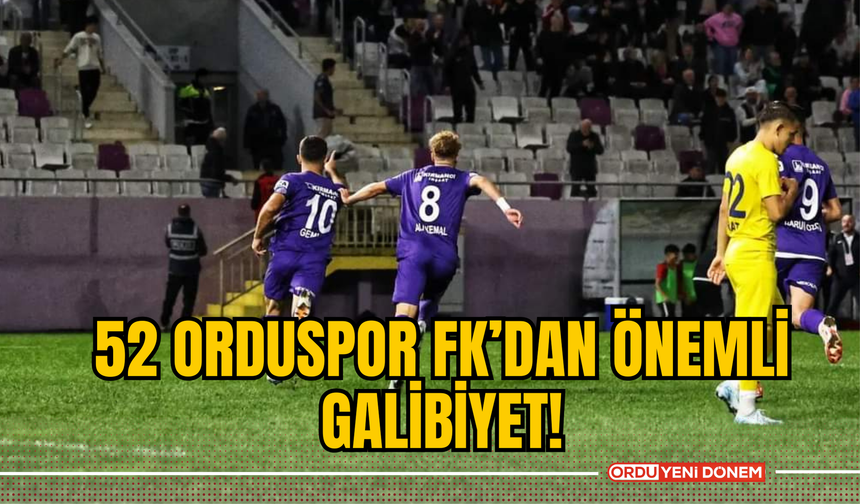 Yeni Orduspor'dan Önemli Galibiyet!