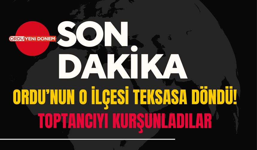 Ordu’nun O İlçesi Teksasa Döndü! Toptancıyı Kurşunladılar