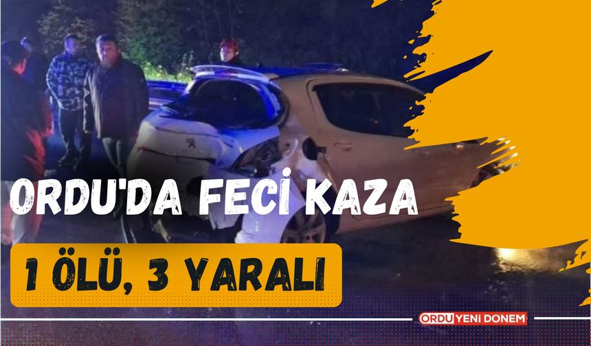 Ordu'da Feci Kaza: 1 Ölü, 3 Yaralı!