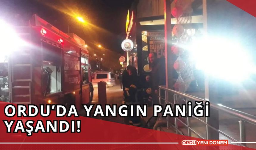 Ordu’da 5 Katlı Binanın Bodrum Katında Yangın: 14 Kişi Tahliye Edildi