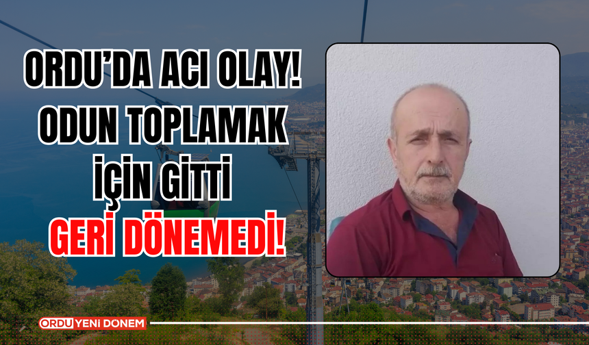 Ordu’da Acı Olay! Odun Toplamak İçin Gitti, Geri Dönemedi