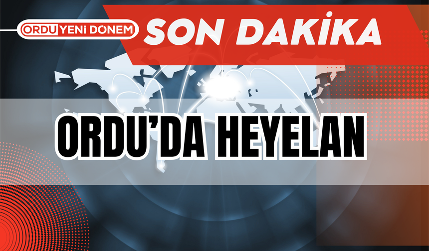 Ordu'da Heyelan