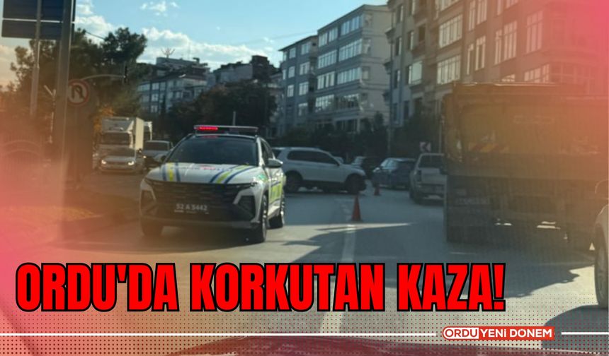 Ordu'da Korkutan Kaza!