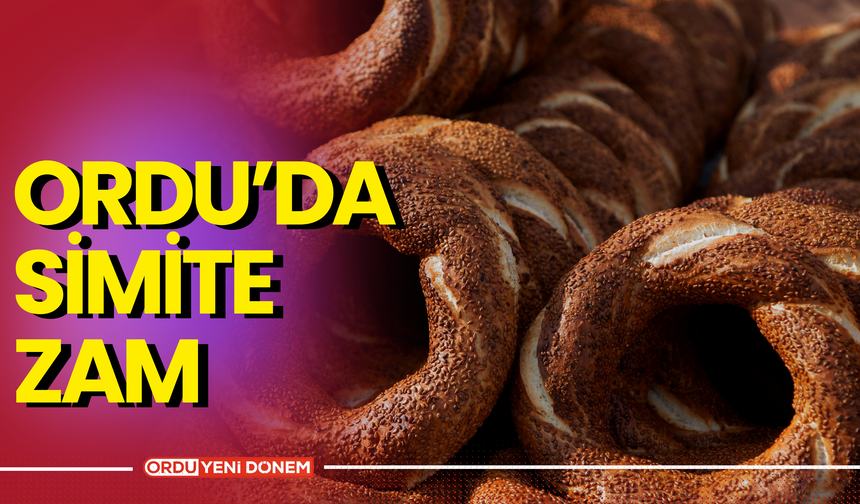 Ordu'da Simit'e Zam