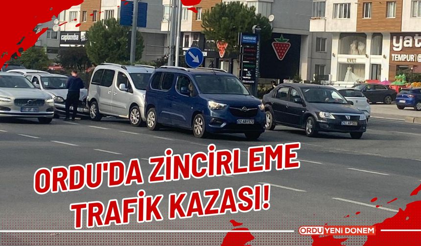 Ordu'da Zincirleme Trafik Kazası!