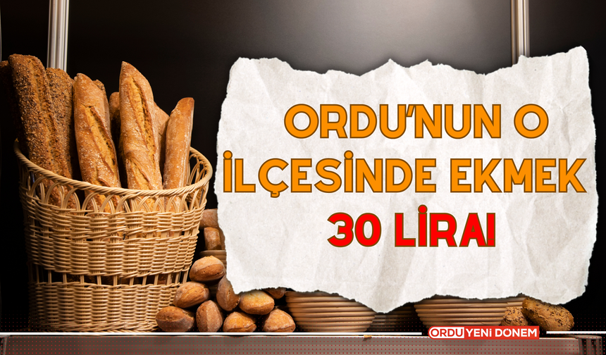 Ordu’nun O İlçesinde Ekmek 30 Lira!