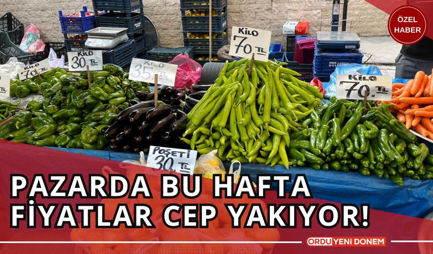 Pazarda Bu Hafta Fiyatlar Cep Yakıyor!