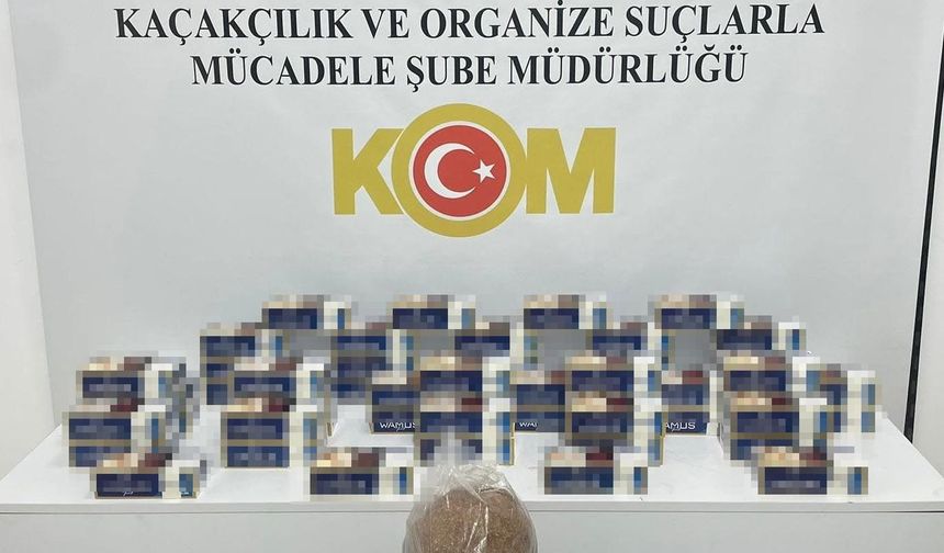 Samsun’da 10 bin adet kaçak makaron ele geçirildi