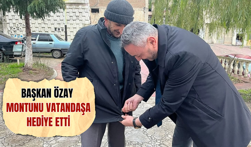 Başkan Özay Montunu Vatandaşa Hediye Etti