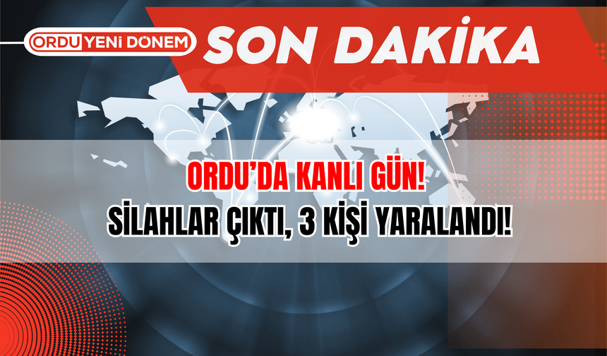 Ordu’da Kanlı Gün! Silahlar Çıktı, 3 Kişi Yaralandı!