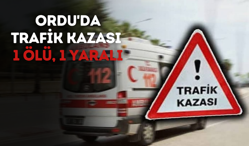 Ordu'da Trafik Kazası: 1 Ölü, 1 Yaralı