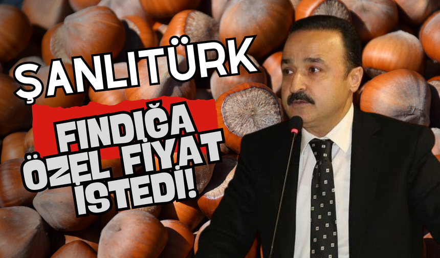 Şanlıtürk: Fındığa Özel Fiyat İstedi!