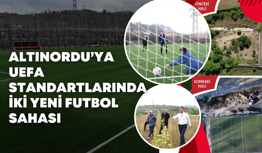 Altınordu’ya UEFA Standartlarında İki Yeni Futbol Sahası