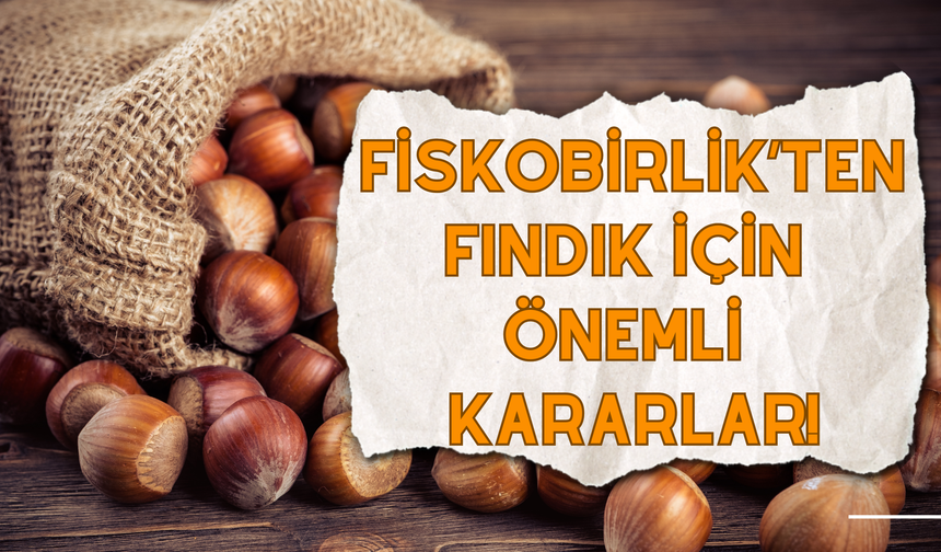 Fiskobirlik’ten Fındık İçin Önemli Kararlar!