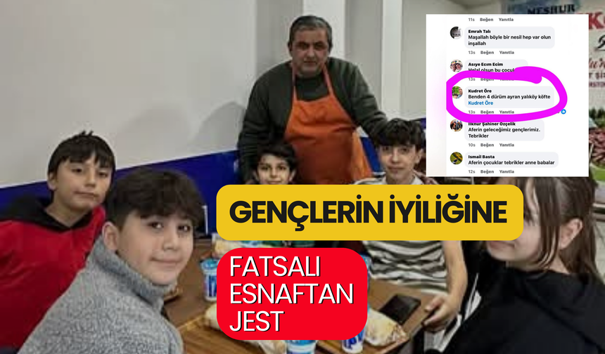 Gençlerin İyiliğine Fatsalı Esnaftan Jest