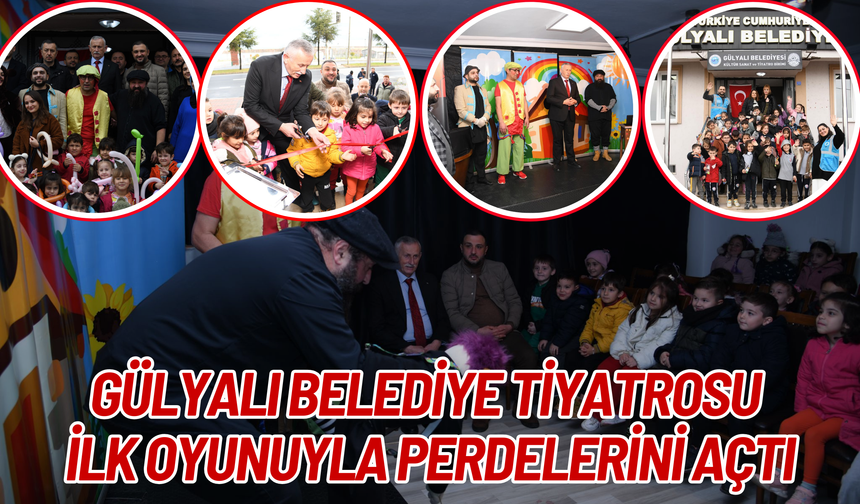 Gülyalı Belediye Tiyatrosu İlk Oyunuyla Perdelerini Açtı