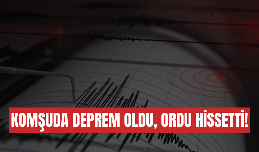 Komşuda Deprem Oldu, Ordu Hissetti!