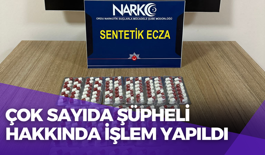 Ordu’da Narkotik Operasyonları: Çok Sayıda Şüpheli Hakkında İşlem Yapıldı