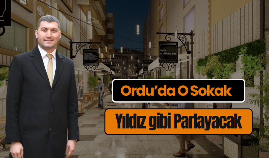 Ordu’da O Sokak Yıldız gibi Parlayacak