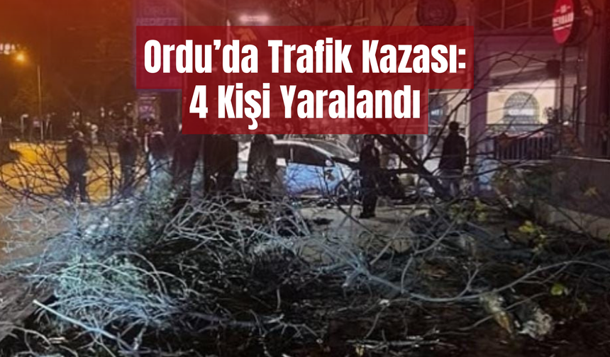 Ordu’da Trafik Kazası: 4 Kişi Yaralandı