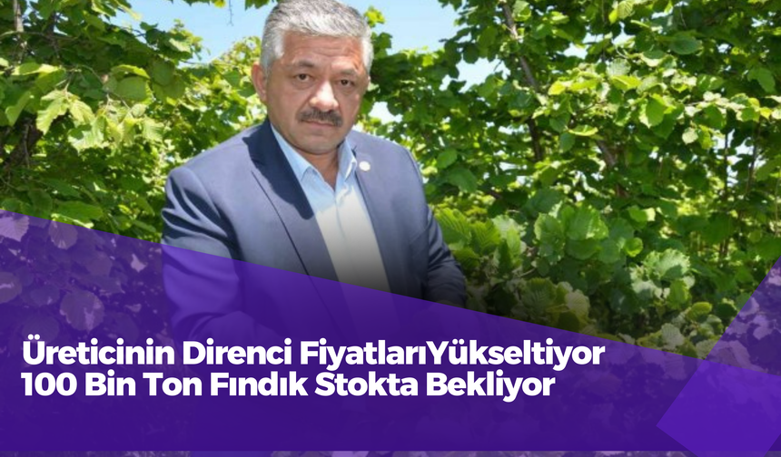 Üreticinin Direnci Fiyatları Yükseltiyor: 100 Bin Ton Fındık Stokta Bekliyor