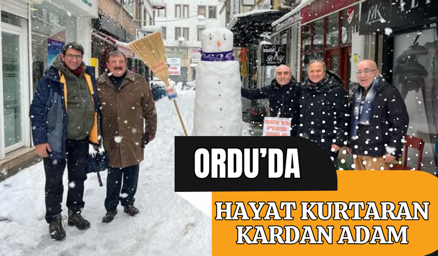 Ordu’da Hayat Kurtaran Kardan Adam