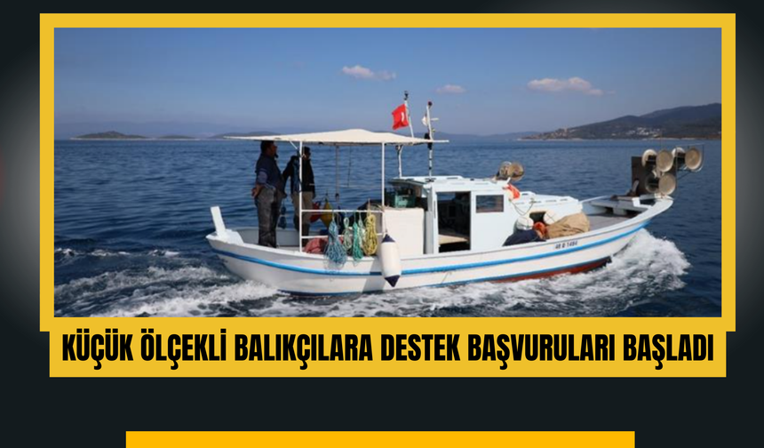 Küçük Ölçekli Balıkçılara Destek Başvuruları Başladı