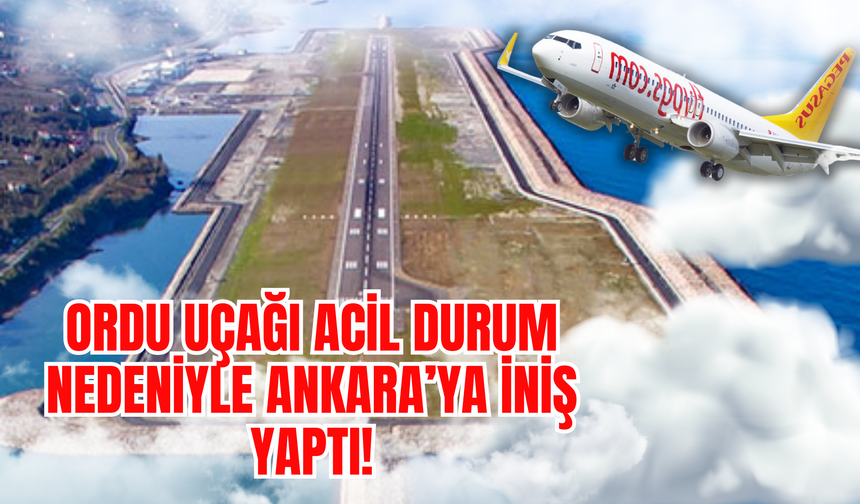 Ordu Uçağı Acil Durum Nedeniyle Ankara’ya İniş Yaptı