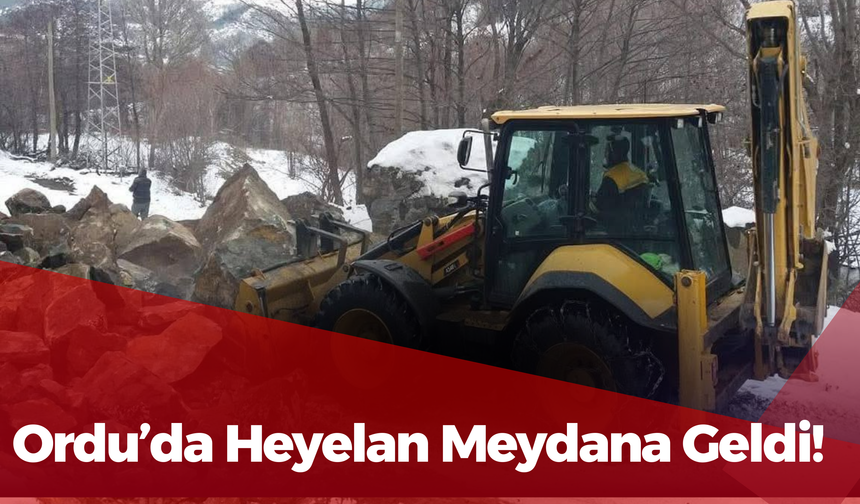 Ordu’da Heyelan Meydana Geldi! Yollar Kapandı!