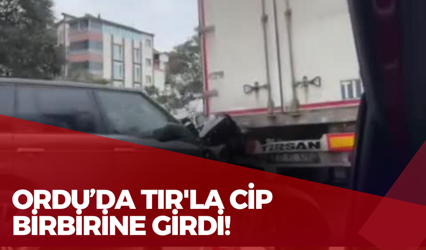 Ordu’da TIR'la Cip Birbirine Girdi!