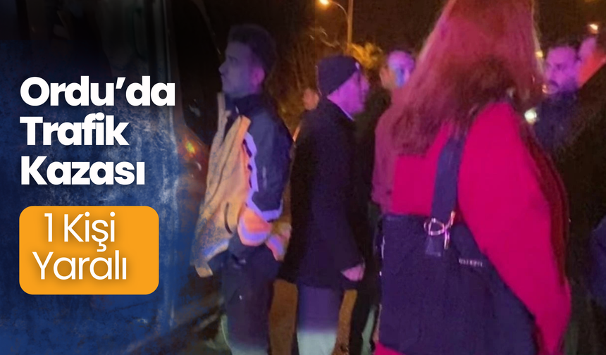 Ordu’da trafik kazası: 1 yaralı