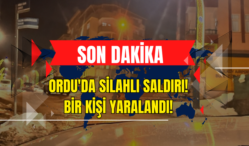 Ordu'da Silahlı Saldırı! Bir Kişi Yaralandı!