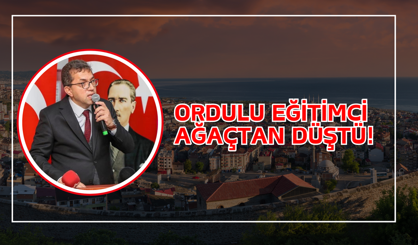 Ordulu Eğitimci Ağaçtan Düştü!