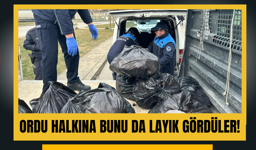 Ordu halkına bunu da layık gördüler!