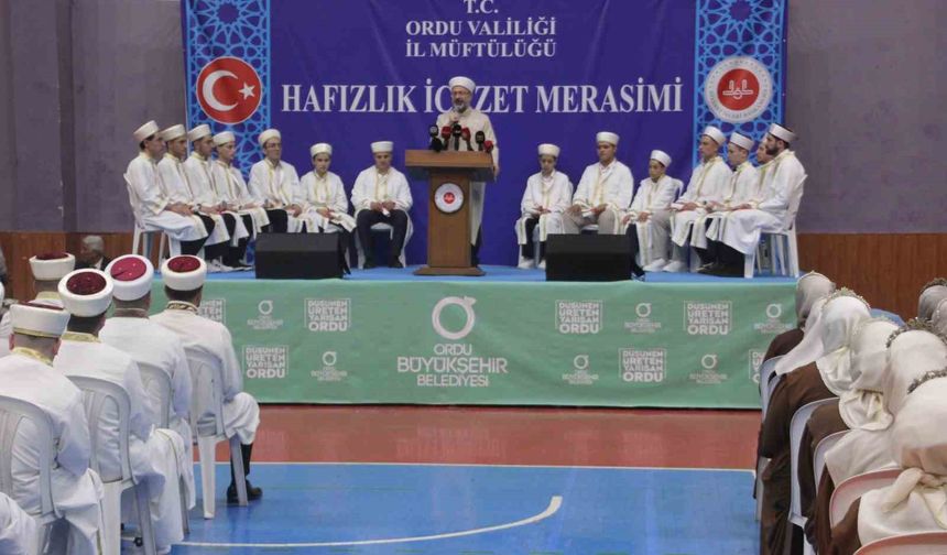 Diyanet İşleri Başkanı Erbaş: "Ülkemizde Kur’an hafızı sayısı yaklaşık yarım milyon"