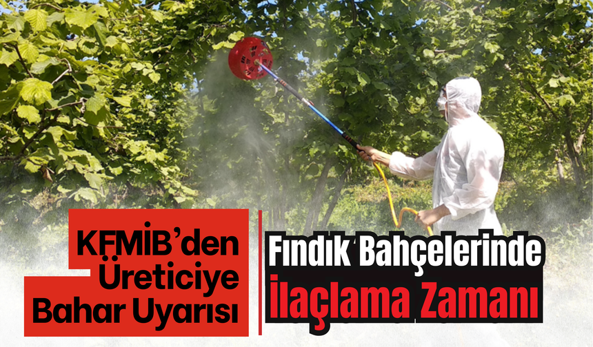 KFMİB’den Üreticiye Bahar Uyarısı: Fındık Bahçelerinde İlaçlama Zamanı