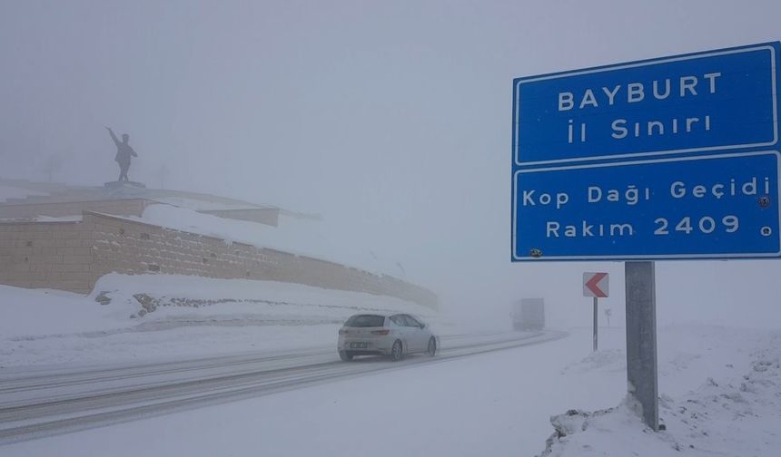 Kop Dağında mayıs ayında kar yağışı