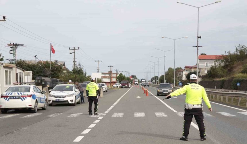 Ordu’da bir haftada 17 bin araç ve sürücüsü denetlendi